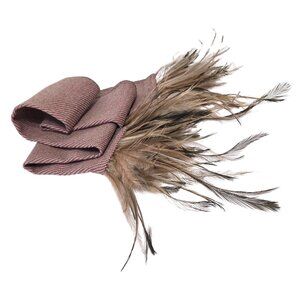 VTG Emu Feather Designer Wool Scarf Stella Cadente PARIS ~ Boho Parisian Style